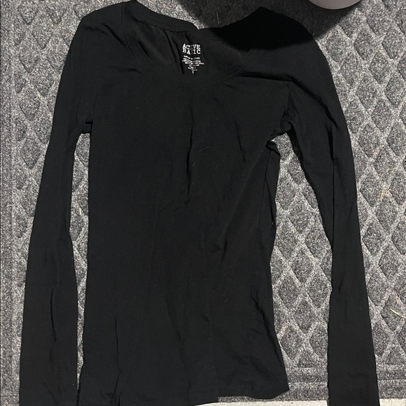 Active Basic Black Long Sleeve Tee - Picture 1 of 1
